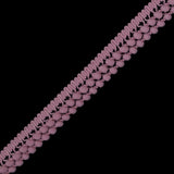 Dusty Rose Two Row Mini Pom Pom Trim