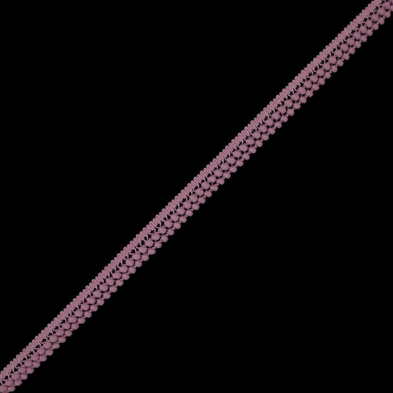 Dusty Rose Two Row Mini Pom Pom Trim