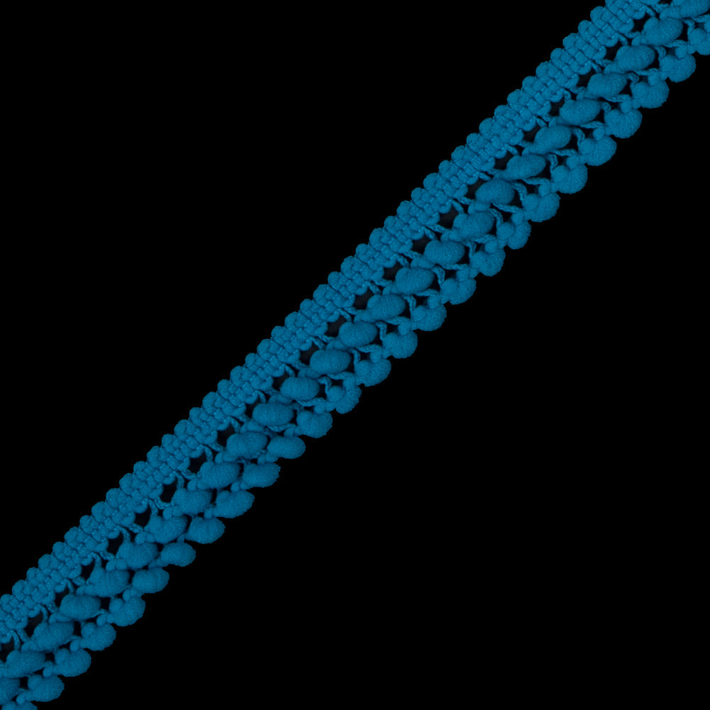 European Ocean Two Row Mini Pom Pom Trim