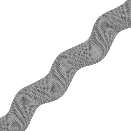 Silver Woven Jumbo Ric Rac - 2"