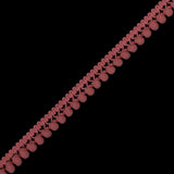 European Peach Single Row Mini Pom Pom Trim