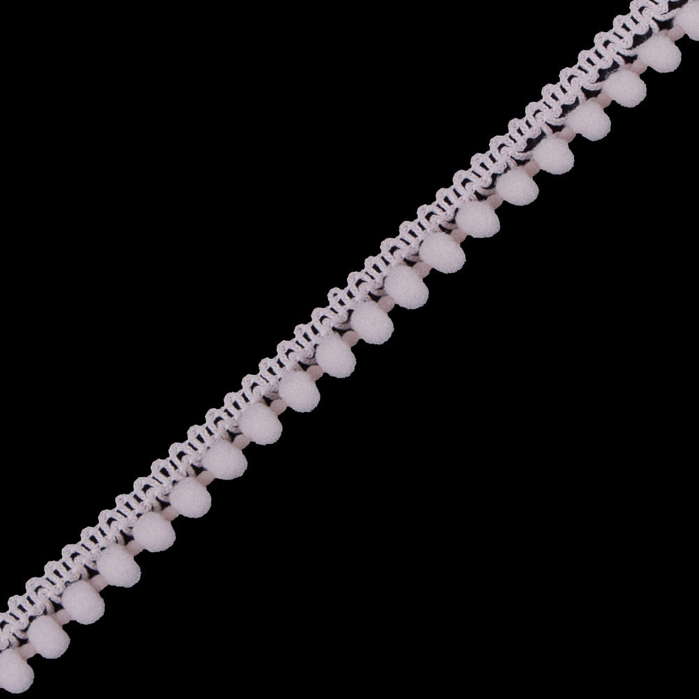 European Blush Single Row Mini Pom Pom Trim