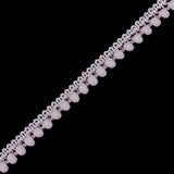 European Blush Single Row Mini Pom Pom Trim