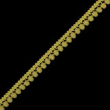 European Yellow Single Row Mini Pom Pom Trim