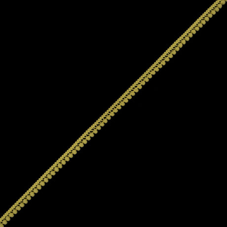 European Yellow Single Row Mini Pom Pom Trim