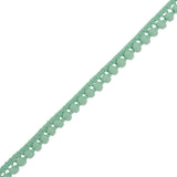 European Seafoam Single Row Mini Pom Pom Trim