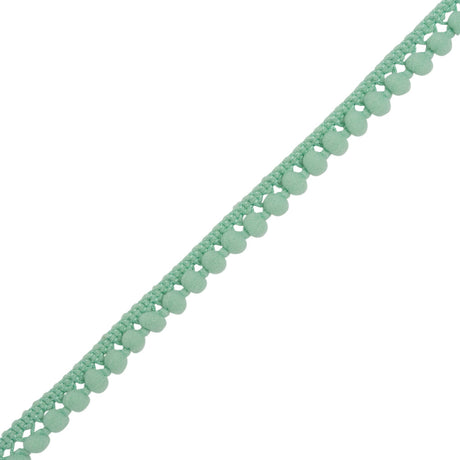 European Seafoam Single Row Mini Pom Pom Trim