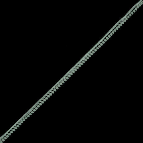 European Light Mint Single Row Mini Pom Pom Trim