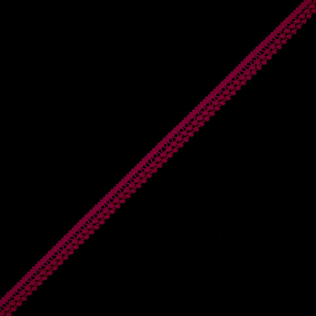 Fuchsia Two Row Mini Pom Pom Trim