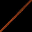 European Orange Two Row Mini Pom Pom Trim