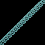 Seafoam Two Row Mini Pom Pom Trim