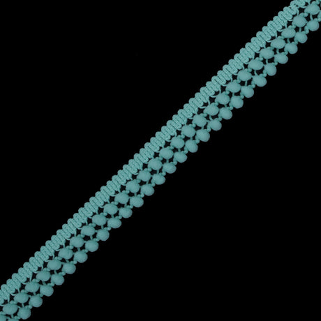 Seafoam Two Row Mini Pom Pom Trim