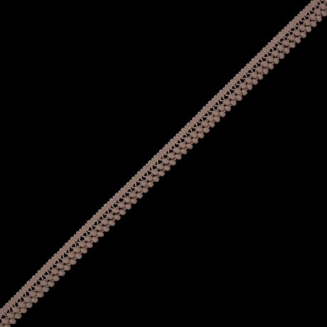 European Beige Two Row Mini Pom Pom Trim