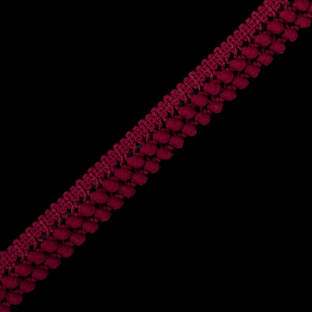 European Wine Two Row Mini Pom Pom Trim
