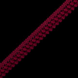 European Wine Two Row Mini Pom Pom Trim