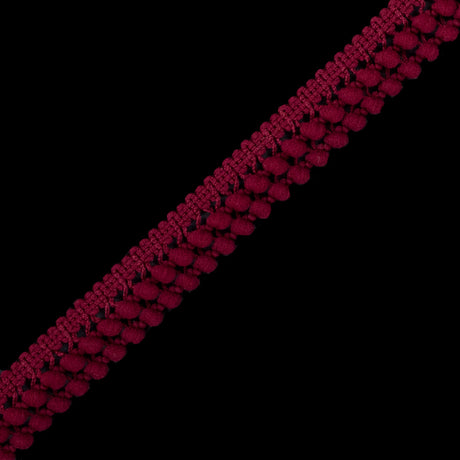 European Wine Two Row Mini Pom Pom Trim