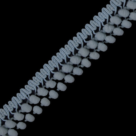 Light Sage Two Row Mini Pom Pom Trim