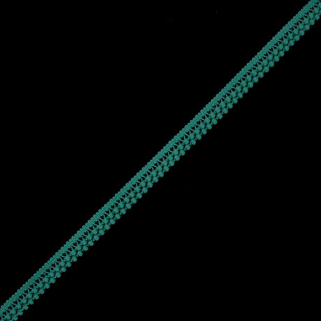 European Mint Two Row Mini Pom Pom Trim