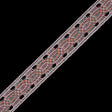 Beige Multicolor Crochet Trim - 1.25"