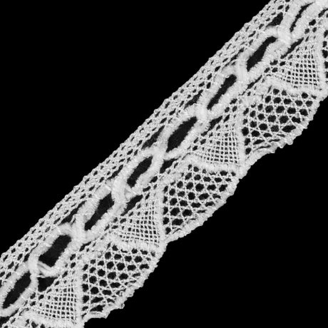 Off-White Crochet Chenille Trim - 1.5"