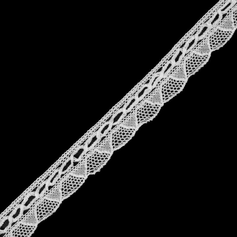 Off-White Crochet Chenille Trim - 1.5"