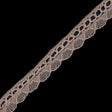 Beige Crochet Chenille Trim - 1.5"