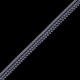 Silver Two Row Mini Pom Pom Trim