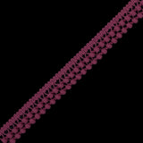 Dusty Rose Two Row Mini Pom Pom Trim