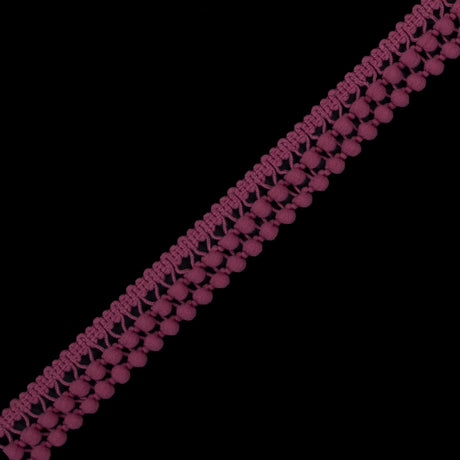 Dusty Rose Two Row Mini Pom Pom Trim