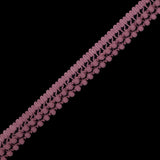 Dusty Rose Two Row Mini Pom Pom Trim