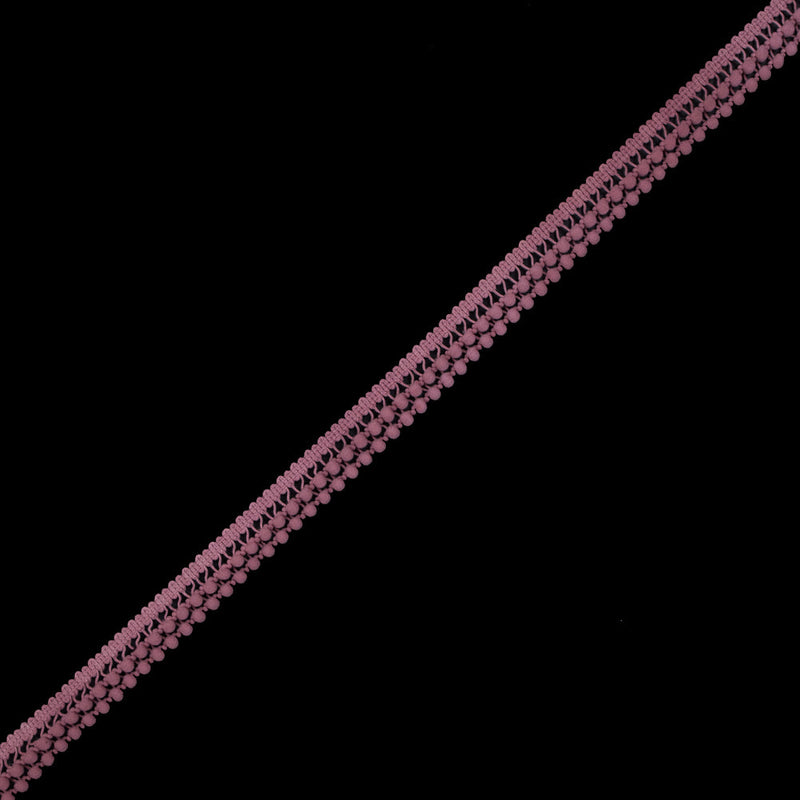Dusty Rose Two Row Mini Pom Pom Trim