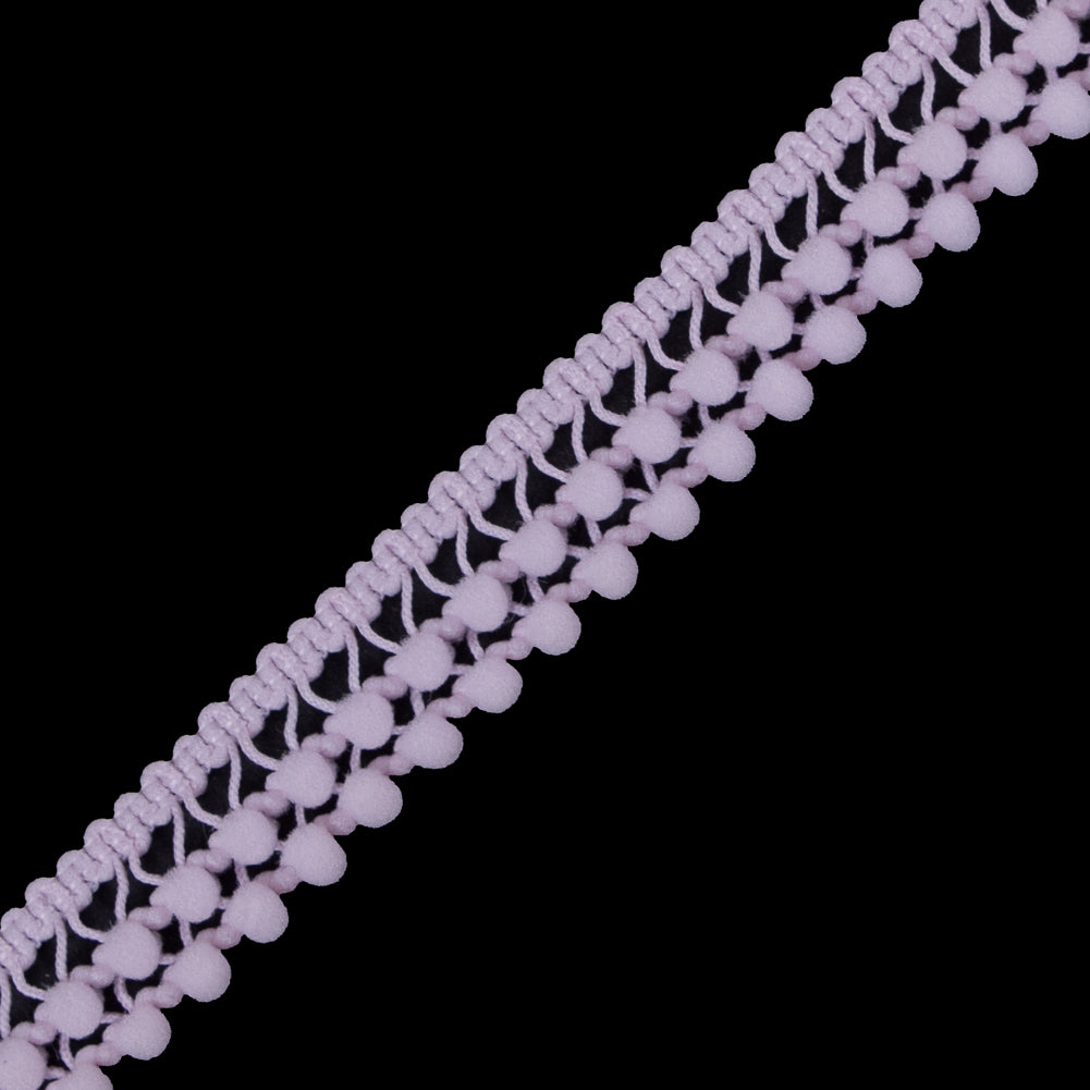 Light Pink Two Row Mini Pom Pom Trim