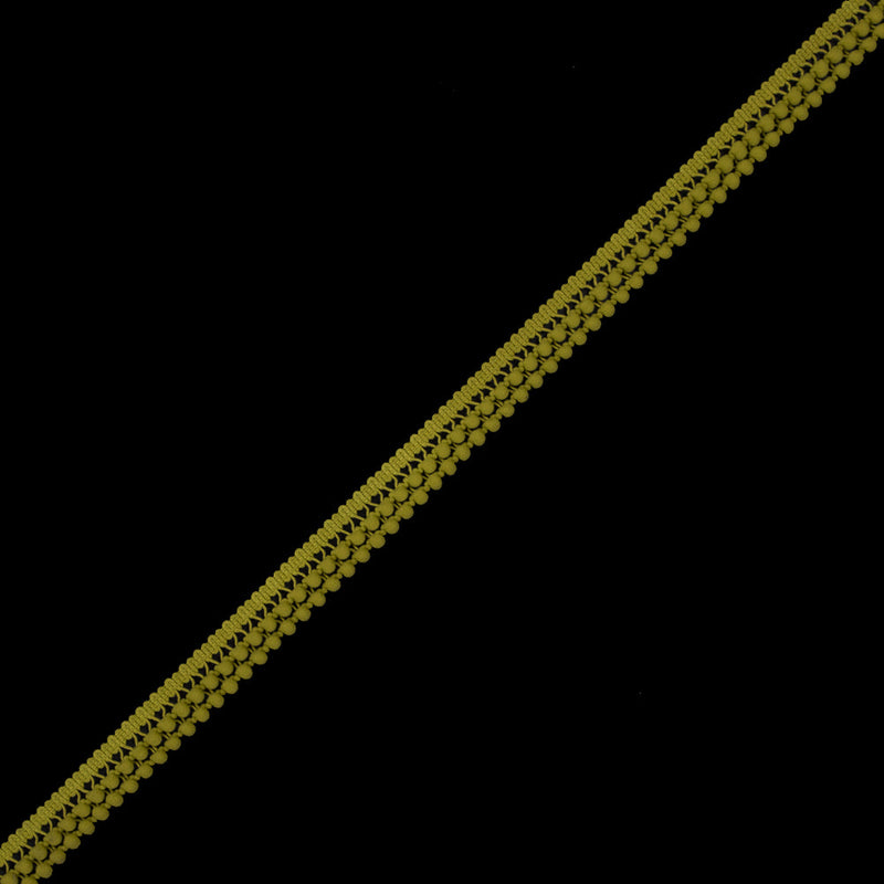 Chartreuse Two Row Mini Pom Pom Trim