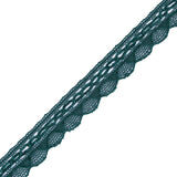 Green Crochet Chenille Trim - 1.5"