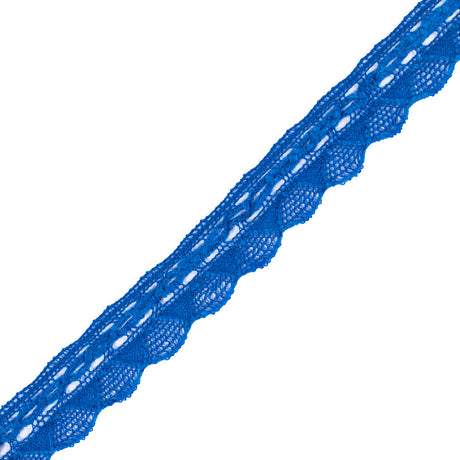 Royal Blue Crochet Chenille Trim - 1.5"