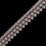 European Light Beige Two Row Mini Pom Pom Trim