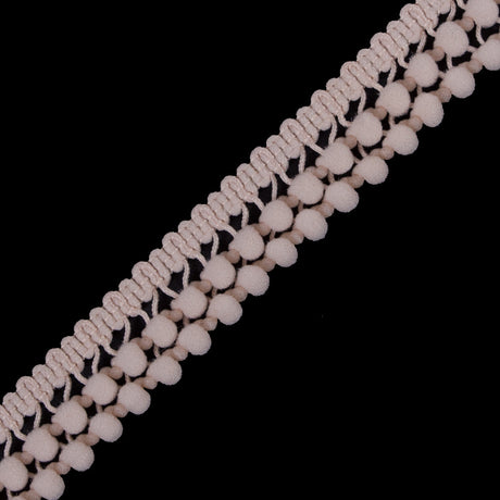 Light Blush Two Row Mini Pom Pom Trim