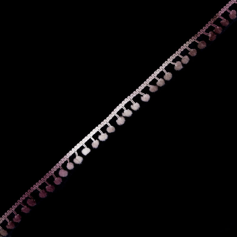 Mauve Ombre Pom Pom Trim - 0.375"