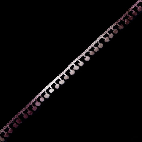 Mauve Ombre Pom Pom Trim - 0.375"