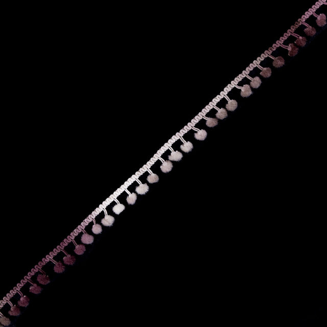 Mauve Ombre Pom Pom Trim - 0.375"