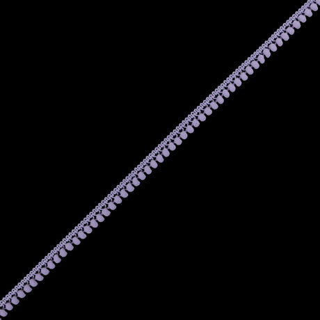 European Lilac Single Row Mini Pom Pom Trim