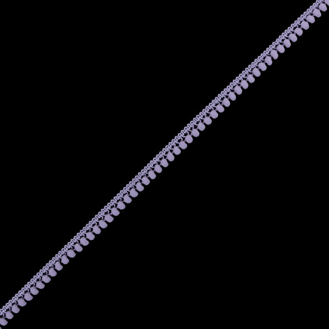 European Lilac Single Row Mini Pom Pom Trim
