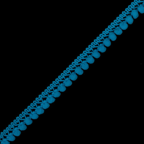 European Ocean Single Row Mini Pom Pom Trim
