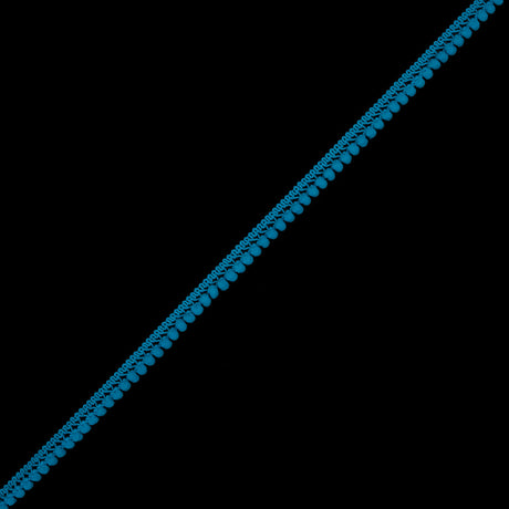 European Ocean Single Row Mini Pom Pom Trim