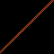 European Orange Single Row Mini Pom Pom Trim
