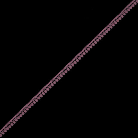 European Dusty Rose Single Row Mini Pom Pom Trim