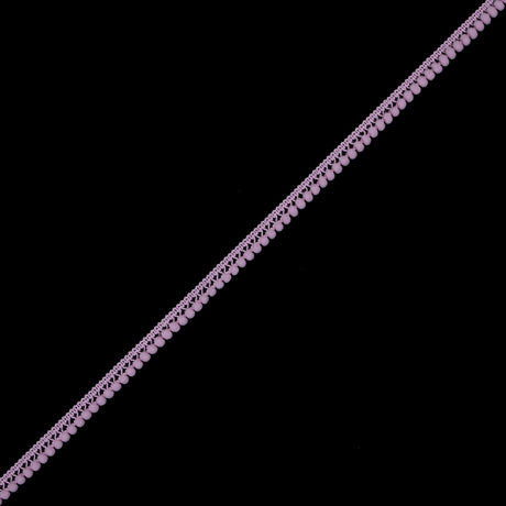 European Pink Single Row Mini Pom Pom Trim