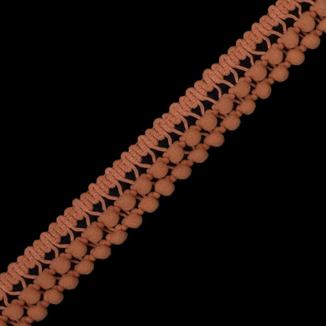 Pumpkin Two Row Mini Pom Pom Trim