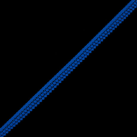 European Cobalt Two Row Mini Pom Pom Trim
