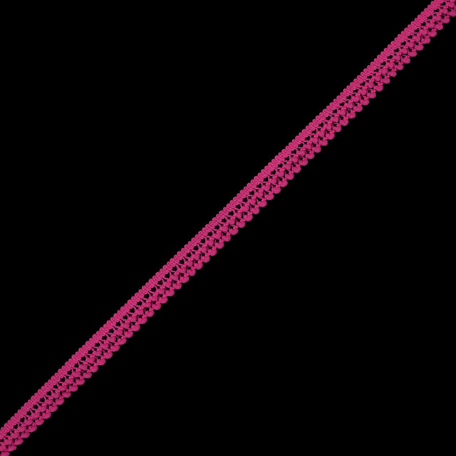 Fuchsia Two Row Mini Pom Pom Trim